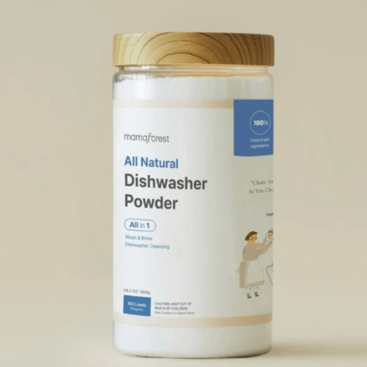 Natürliches All-In-One Geschirrspülpulver 800g